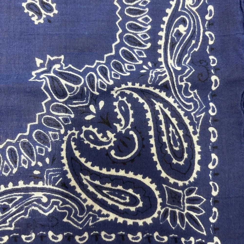 Vintage Navy Hav-A-Hank Blue Cotton Made in USA Bandana